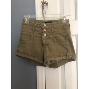 Refuge High Waisted Army Shorts